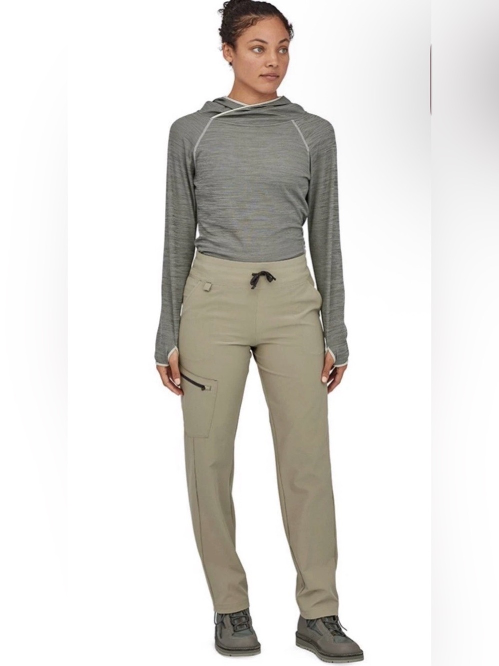 Patagonia Pants Women’s Large Beige Quick Dry Fall River Comfort Stretch Outdoor